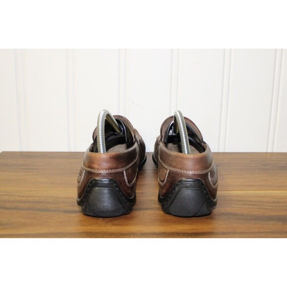 Ecco Men's Brown Genuine Leather Classic Moc‎ II Slip On Loafers Shoes Size 41 8 - Picture 3 of 9